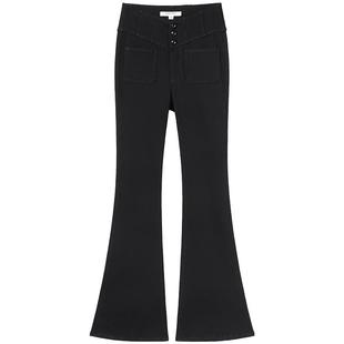 【杨幂同款】Miss Sixty2025秋冬牛仔裤女休闲广角裤微喇超模裤