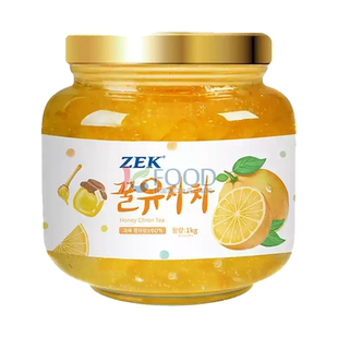 韩国进口ZEK蜂蜜红西柚茶玻璃瓶蜂蜜柚子茶百香果水果冲饮原装