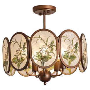 法式中国风吊灯轻奢高级感宋代美学新中式设计师中古复古客厅主灯