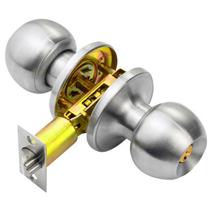 三杆式锁不锈钢球形锁房门锁卫生间门球锁铝合金塑钢门三杆执手锁