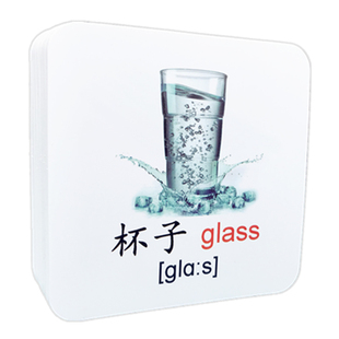 厨房用品认知单词卡片 厨具认识学习有声卡片 英文英语词语卡片