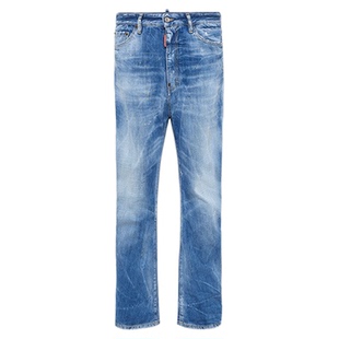 【5折】DSQUARED2/D2次方  男士直筒休闲水洗牛仔裤Bro Jean