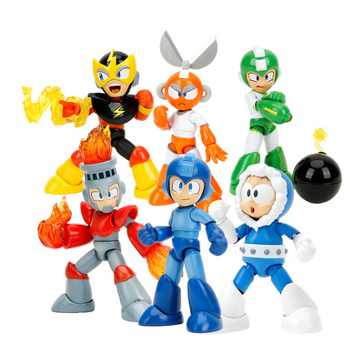 【自营】JadaToys 1/12 Mega Man 洛克人 火焰人 冰冻人 可动手办