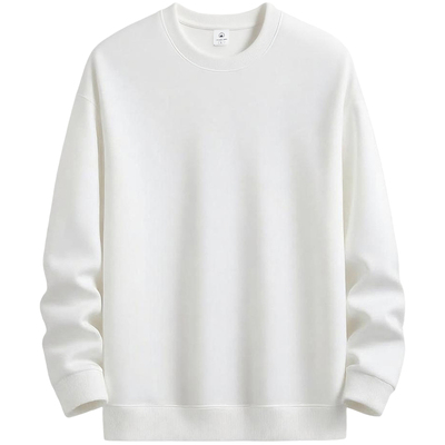 NASA卫衣男士2025新款秋冬季棉加绒加厚青少年宽松白色内搭上衣潮