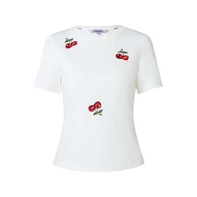 樱桃绣花与装饰	合体版型