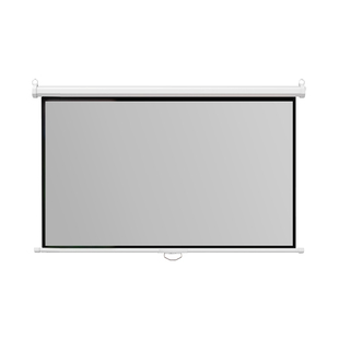 御荧手动幕布家用投影仪幕布100寸手拉升降自锁投影屏幕客厅卧室手拉幕布可吊装4K高清投影布壁挂式投影幕布