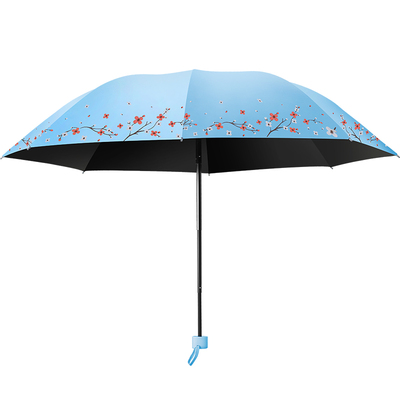 轻巧便携手动折叠女生晴雨两用伞