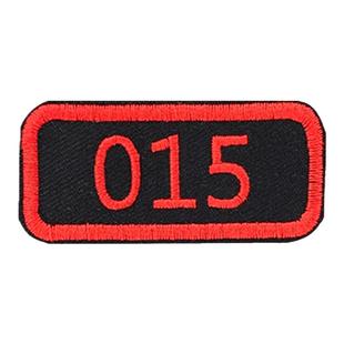 幼儿园号码牌 数字贴衣服编号来图定制logo 学号班级毛巾刺绣布贴