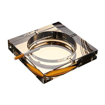 水晶烟灰缸创意个性潮流玻璃轻奢