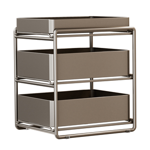 厨房抽拉式置物架橱柜内分层架子双层下水槽超深柜抽屉式拉篮收纳