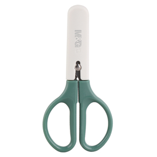 晨光剪刀莫兰迪色带安全护套幼儿园小学生用手工剪纸DIY美工剪刀便携式手工剪刀小号随身携带省力不伤手剪子