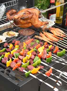 烧烤炉家用木炭大号烧烤架子别墅庭院美式烤肉炉烟熏炉闷烤bbq