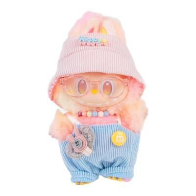 labubu娃衣一二代拉布布衣服坐坐派对马卡龙搪胶盲盒挂件玩偶服饰