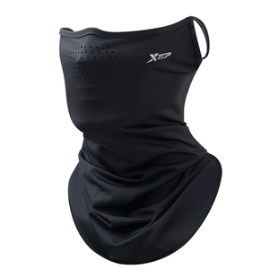 特步防晒面罩男冰丝面巾骑车遮阳全脸围脖外卖钓鱼防紫外线口罩夏