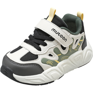 牧童童鞋儿童运动鞋男童2025秋冬新款减震加绒跑步鞋女童轻便软底