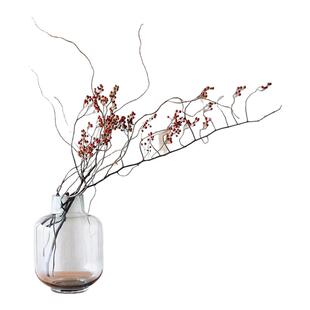 永生玉兰树干花果子花束家居灯台插花干树枝侘寂仿真山归来摆件