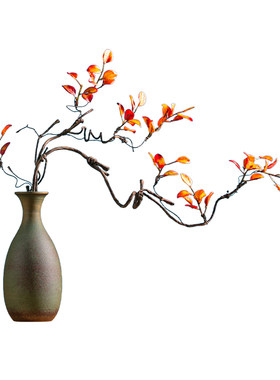 新中式风玄关茶室禅意干花装饰品