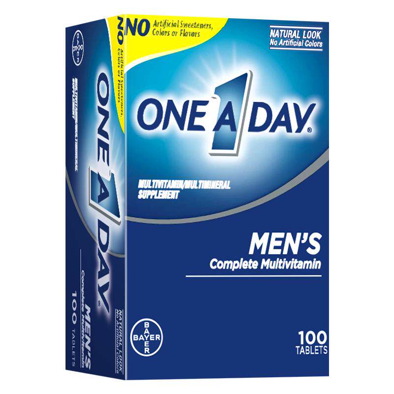 拜耳ONEADAY男士复合维生素补充维C锌100粒茄红素锌男友