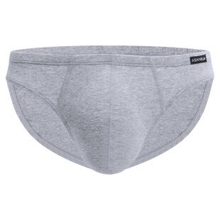 【拍3件69/5件99】Asianbum棉质纯色透气凸低腰性感简约三角内裤