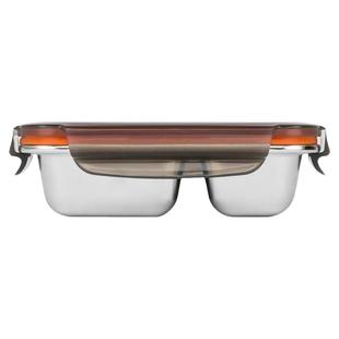 韩国cuitisan分格便当盒抗菌户外轻便酷艺师可微波不锈钢分隔饭盒