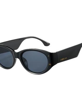 cyxus新款太阳眼镜护目镜街拍Y2K千禧百搭防紫外线猫眼框太阳镜女