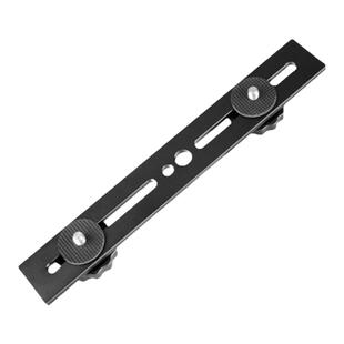 NEEWER/纽尔 双头冷靴闪光灯灯座摄影三脚架支架双底座云台单反相机加长快装板补光灯麦克风手机Vlog扩展配件