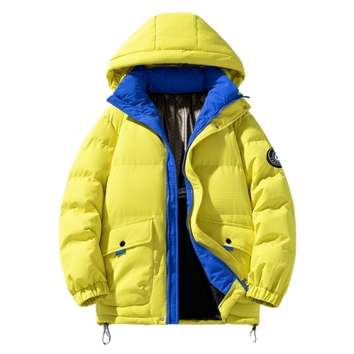 工装连帽棉服加厚保暖棉外套