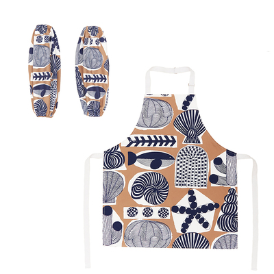 Alive深海城市芬兰插画防油围裙