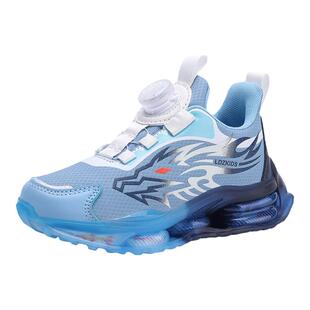 中国龙年限定龙纹男童鞋子2025春秋新款儿童软底网面中大童运动鞋