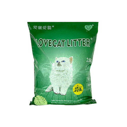 Lovecat猫砂豆腐砂绿茶原味猫沙结团爱宠爱猫6包15kg整箱豆腐猫砂