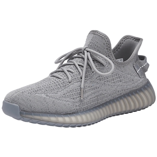 热风男鞋2026年春季新款男士百搭网面鞋灰色休闲鞋子H12M26101