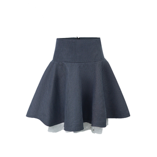 八盖pinky piggy 艺高芭蕾生 学院风灰色蕾丝裙裤修身显瘦辣妹裙