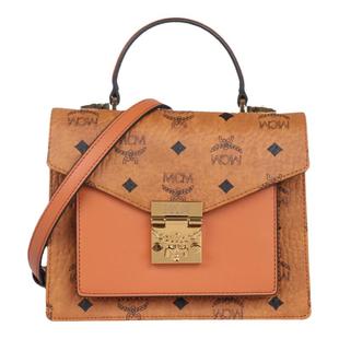 MCM女包 经典印花女士小号手提单肩斜挎包风琴包 MWE8APA69CO001