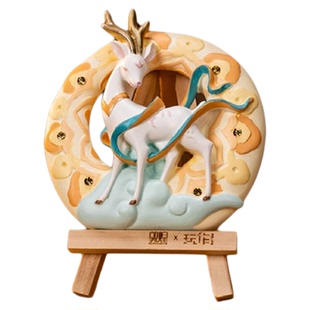 敦煌研究院 DIY涂色浮雕石膏香氛香薰文创冰箱贴博物馆桌面摆件