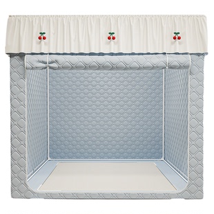 床上保暖帐篷保温蚊帐一体式遮光床帘冬天防寒加厚防摔隔音防掉床