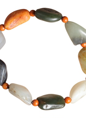 新疆和田玉籽料独籽原籽手串