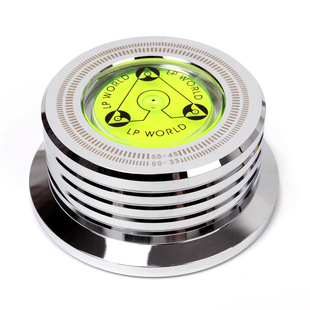 专业级LP黑胶唱片压镇 铝合金发烧唱机碟镇 带水平仪测速调校功能