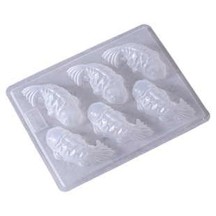 年糕模具锦鲤鱼透明馒头模型八宝饭山楂糕鱼形状蒸模鸭血皮冻磨具