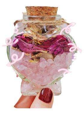 招桃花桌面摆件卧室装饰正缘求脱单桃花运结婚手工原创ins风