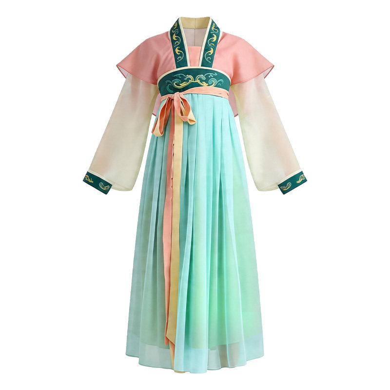 阮郎归初夏舞蹈演出服装汉唐襦裙