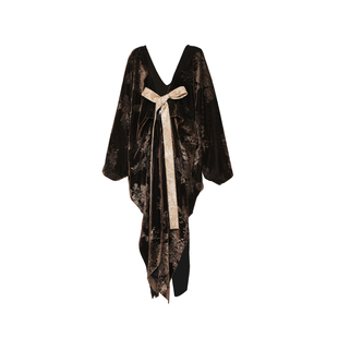 APOZi collection/镜水浮金/新中式暗金汉服袍子古风披肩系带外套