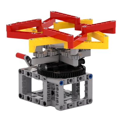 小小工程师国产积木机器人机械组模型科技拼装微型霍伯曼花环套装