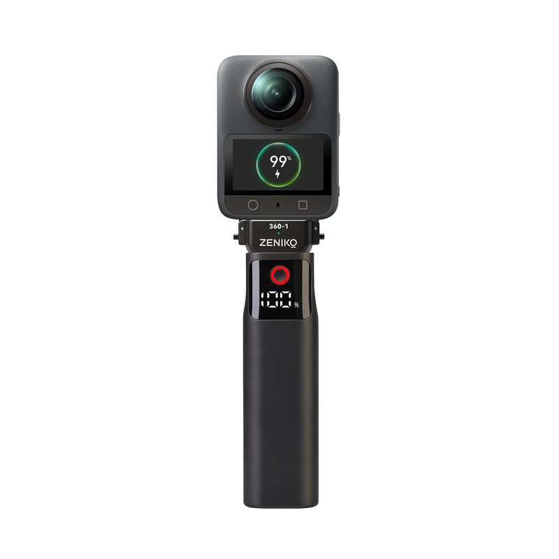 【无需插线】续航充电手柄竖拍自拍杆适用大疆Osmo 360一代全景相机多功能充电手柄双向续航充电宝支架一体