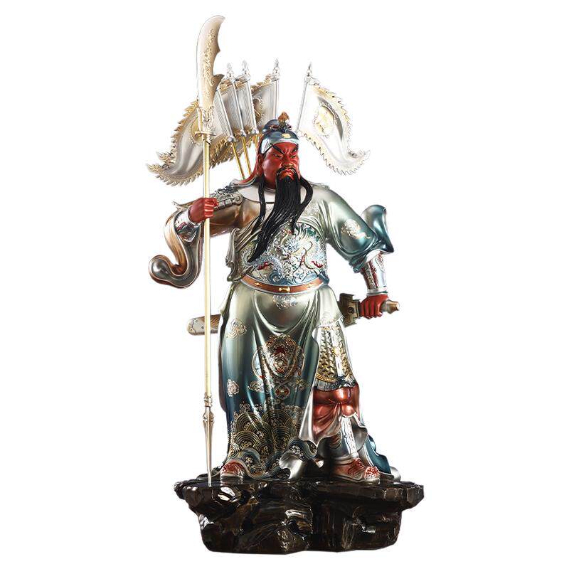 纯铜关公神像武财神关二爷摆件