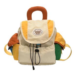 稻草人幼儿园小学生儿童书包2025新款双肩包撞色女孩轻便研学背包