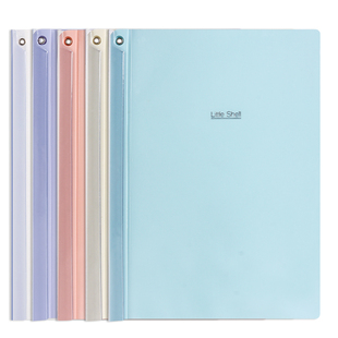 旋转拉杆夹文件夹装订成册神器A4纸资料收纳夹试卷整理夹小学生专用抽杆夹档案夹文件袋活页夹透明插页分类夹