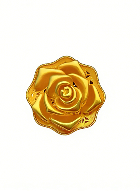 妙曦沙金玫瑰新娘结婚开口戒指