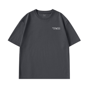 猫人美式t恤男短袖夏季重磅精梳纯棉半袖复古印花高级感男生上衣J