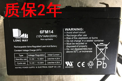 LONGWAY龙威6FM14(12V14AH/20HR)12V12A特美声万利达贝德音响电瓶