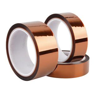3M7413D金手指耐高温胶带 工业防焊聚酰亚胺薄膜茶色手机屏幕固定维修隔热耐热电子厂热转印3D打印绝缘胶带